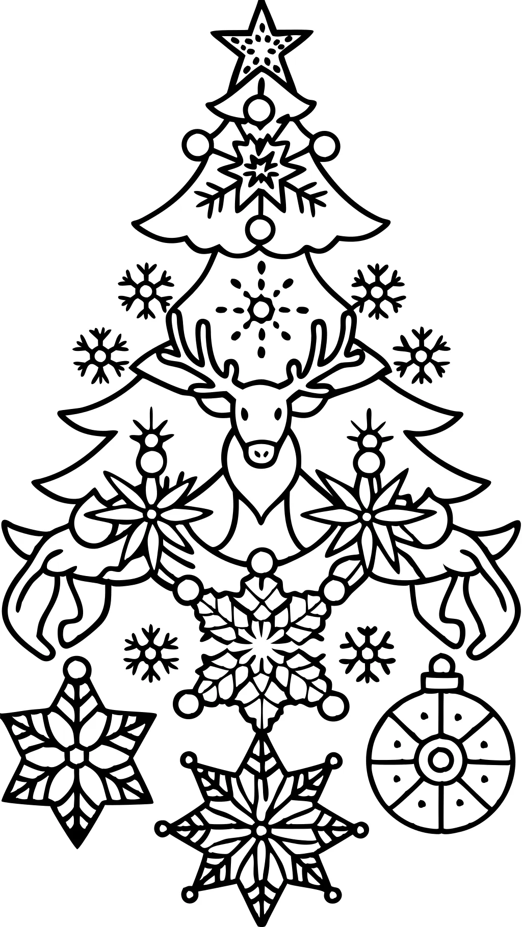 christmas coloring page for adults